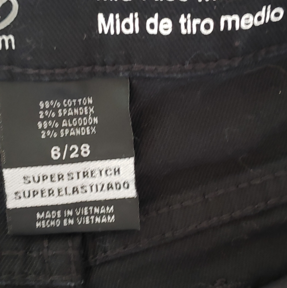 Black Demin Jean Shorts